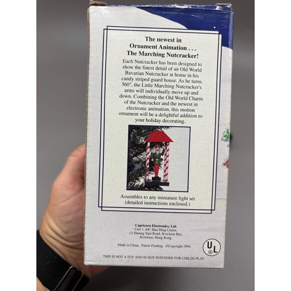 Marching Nutcracker Animated Christmas Ornament Enchanted Workshop Vintage 1994 - Picture 2 of 4